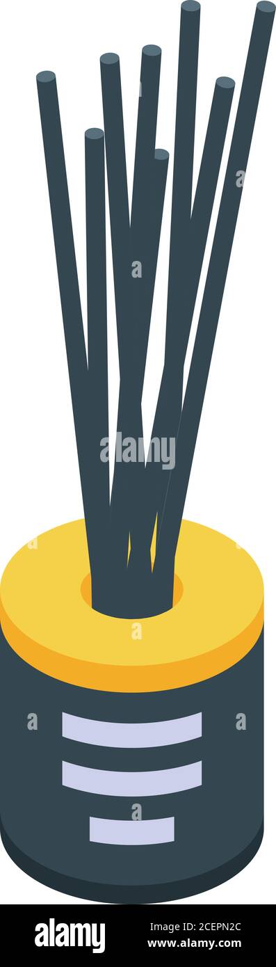 Sticks diffuser icon, isometric style Stock Vector