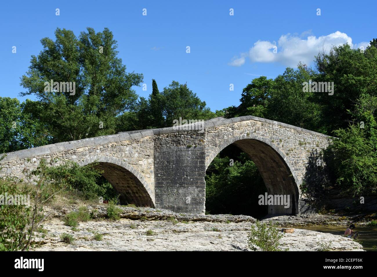 Roman Bridge c1st/c2nd AD Pont Roman de Mane or Pont sur la Laye river