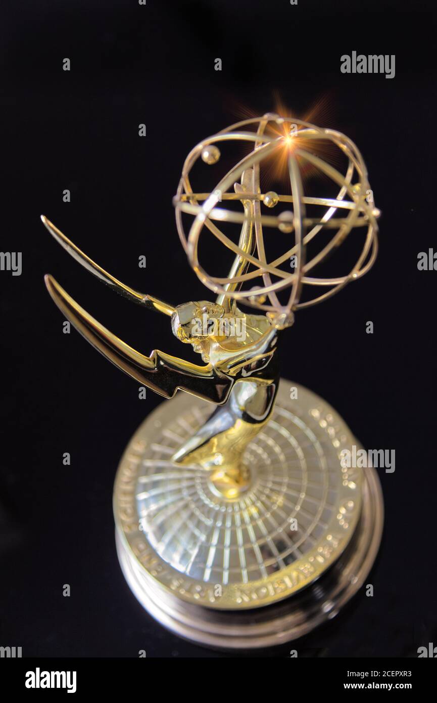 High shot of an American Emmy award Stock Photo