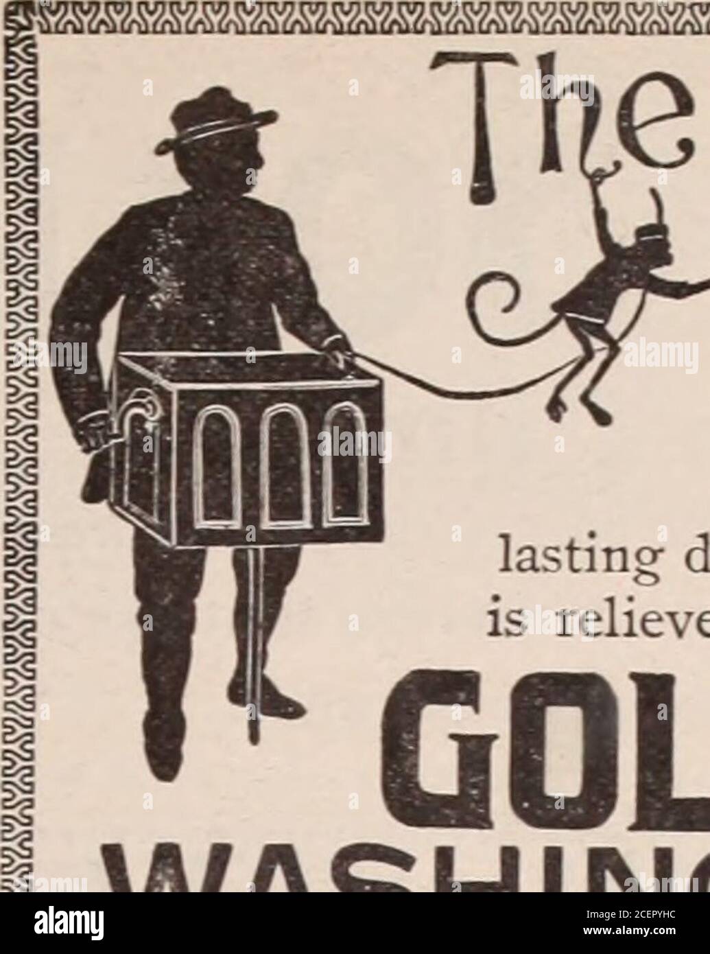 . Christian herald and signs of our times. of household work—that ever-lasting drudgery that wears out a woman,is relieved by GOLD DUST WASHING POWDER. This great cleaner accomplishes what no amount of com-mon soap, or inferior washing powder, will do. With ita woman can wash the dishes, scrub the floors, and cleananything cleanable in half the time she can do it by anyother method. Try it and be convinced. GOLD DUST is sold in large packages, price 25 cents, %by all grocers. Made only by %THE N. K. FAIRBANK COHPANY, lj Chicago, St. Louis, New York, Boston. Philadelphia. Stock Photo