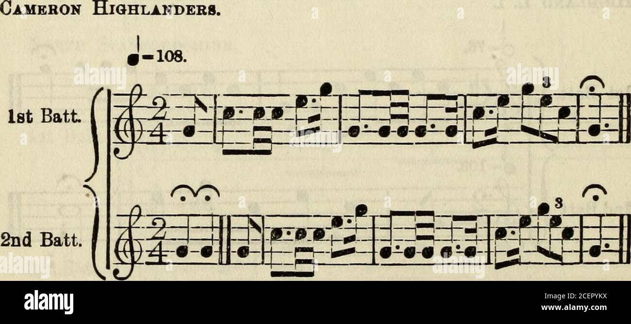 . Trumpet and bugle sounds for the army : with instructions for the training of trumpeters and buglers. 5^3 S ?*=^P- 1 = 108. feast Part 1.] 48Regimental Calls. Seaforth Highlanders. ?108. 1st Batt. 2nd Batt. -S- [± A- — m—I—•—i—h~ -^ r : i -i-- 3^- ? 108. -| / •-- JE*=m ;S±=U Gordon Highlanders. J-=76.1st Batt. I ffSf—d— -Fr-rt-f— ^ ^a —•?- 4= C-108. 2nd Batt. ^ ^3^ fc=a-. 2nd Batt Part 1.] 4!)Regimental Calls. Xoyal Irish Rifles. 1st Batt. 2nd Batt. 0 = 108. )«fr-i-«- 9-—9-4 J-f.lT;i.l e$. -108. JS|pg t: Royal Irish Fusiliers.J. =108. 1st Batt. 2nd Batt. fc£ Vl £u± -=108. A Am? -H--J—I h Stock Photo