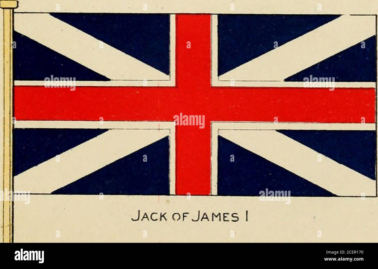 . The story of the Union Jack; how it grew and what it is, particularly in its connection with the history of Canada. 2. Jack of James I The Scotch Jack. 65 This Scotch Jack (PL iv., fig. 2), which isdescribed in heraldic language as Azure, aSaltire air/euf (on azure blue, a silver-whiteSaltire), was the flag carried by the greatScottish national hero, Robert-the-Bruce,whose valour won for him the crown of Scot-land, and Avhose descendants, the Earls ofElgin, still bear his banner on their coat-of-arms. At Bannockburn, in 1314, this emblemof Bruce rose victorious over Edward II. andhis stolid Stock Photo