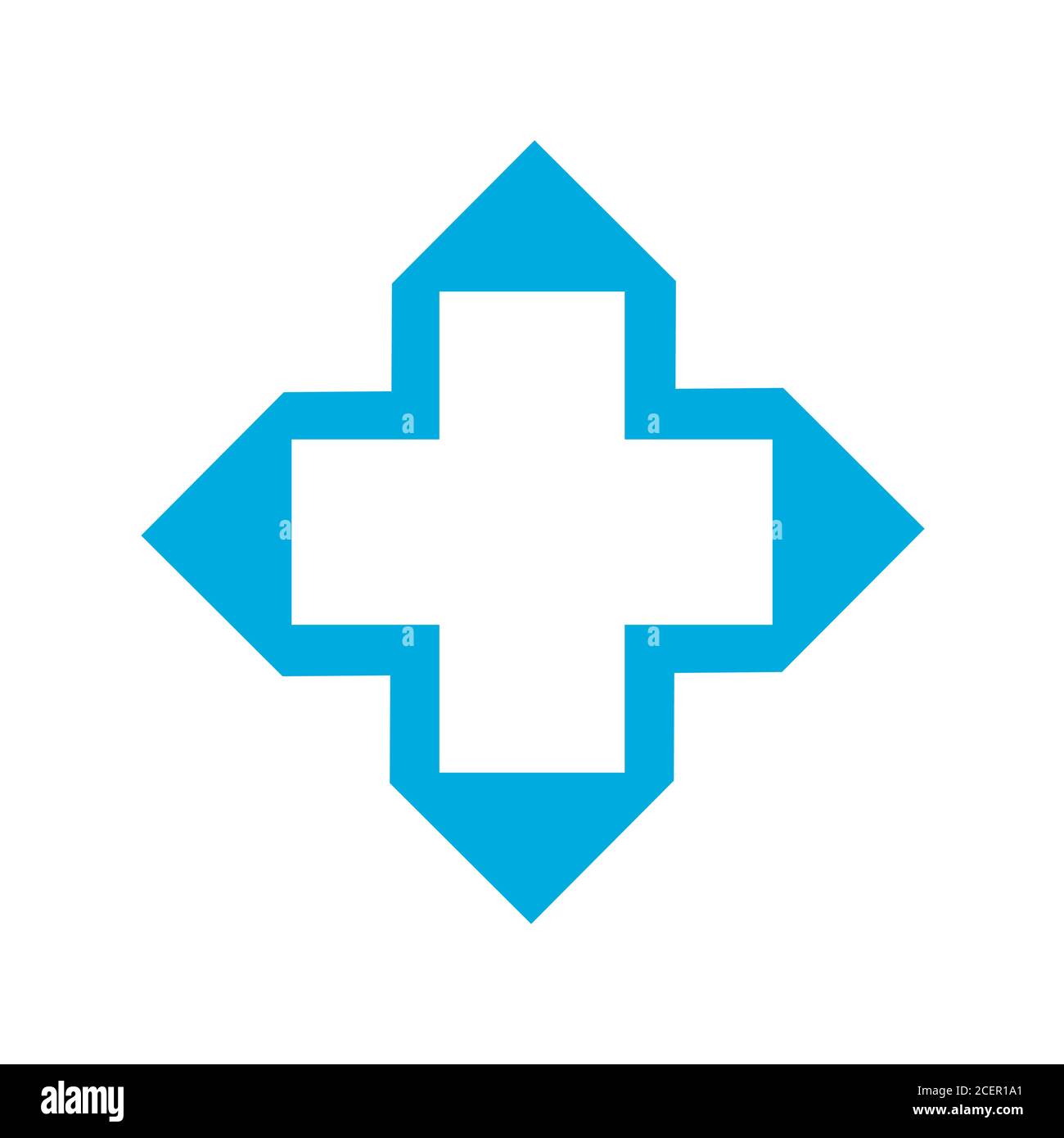 Doctor plus illustration vector design for medical and health caare clinic and pharmacy symbols Stock Vector