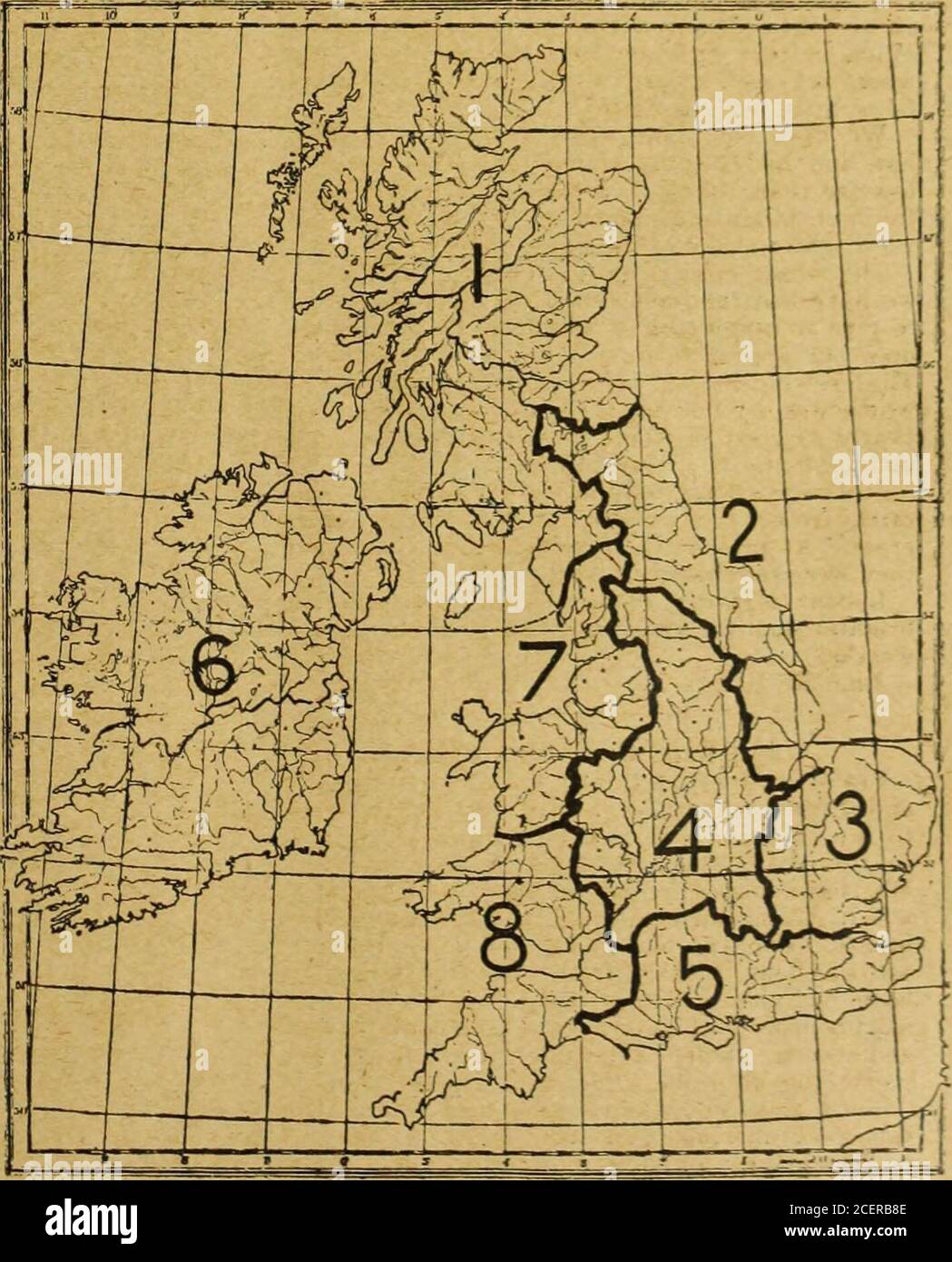 . The Mark Lane express, agricultural journal &c. Where the winds are not alluded to in the local predictions, they may be taken as similar to those given in the general prediction. Map of the British Isles showing groupsof Counties representing the aboveMeteorological Districts. BAROMEl T E R OHART OFFICIAL OBSERVATIONS SUPPLTEDBY THE METEOROLOGICAL OFFICEFOR WEEK ENDING JULY 10, LONDON.READINGS TAKEN EACH DAY AT 8 a.m. &gt;- &gt;a DC a uoz&lt;ru o BAROMETERINCHES 3I.09B765432I 30098765432I 29.098765432I 28.0 5o 5 o LXJ z UJ 3= incc 3 &lt; to 5 a o. Height of Barometer. Tuesday (July i) Wedne Stock Photo