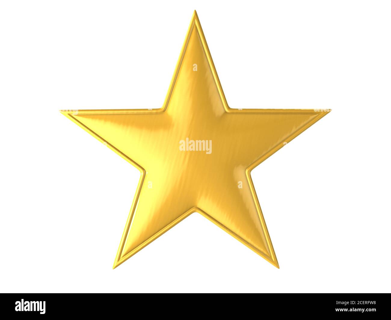 golden star isolated over white background 3d illustration Stock Photo ...
