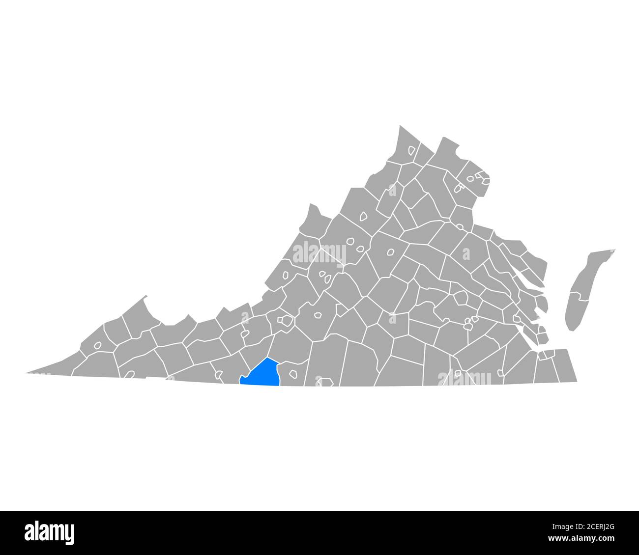 Patrick Co Map Map of Patrick in Virginia Stock Photo - Alamy