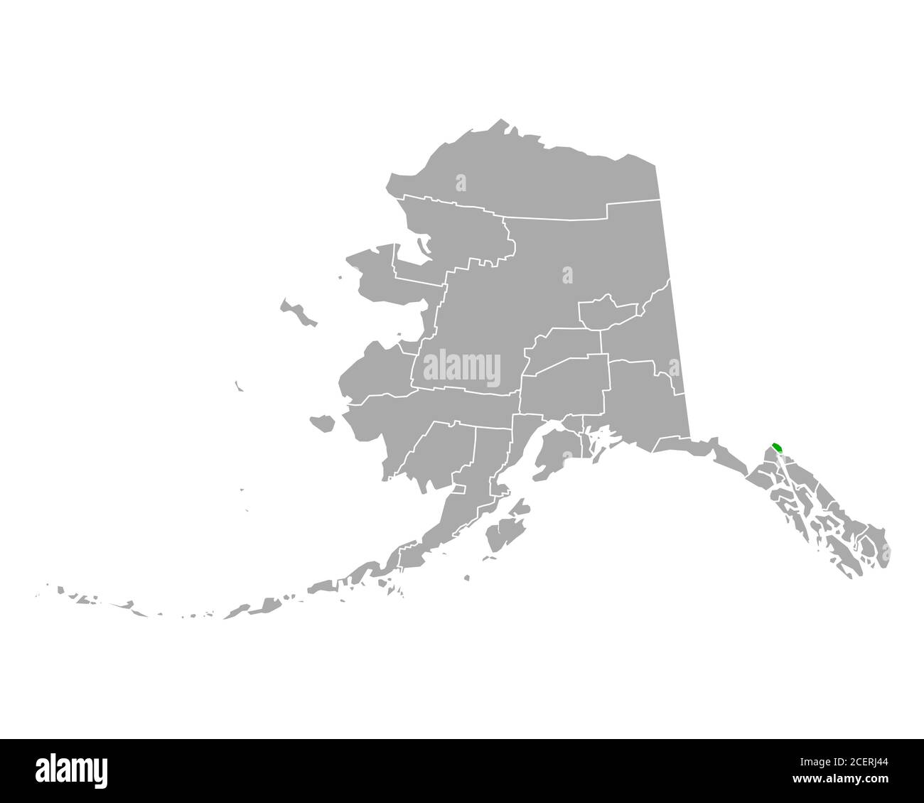 Map of Skagway in Alaska Stock Photo Alamy