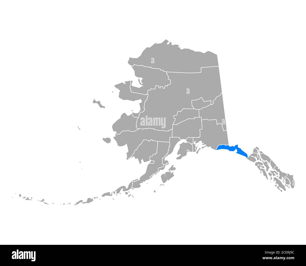 Map of Yakutat in Alaska Stock Photo Alamy