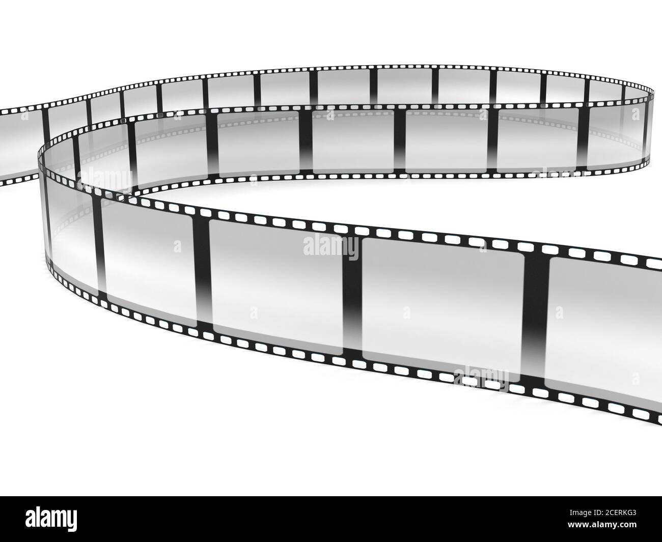 Film strip isolated on white background Stock Photo - Alamy