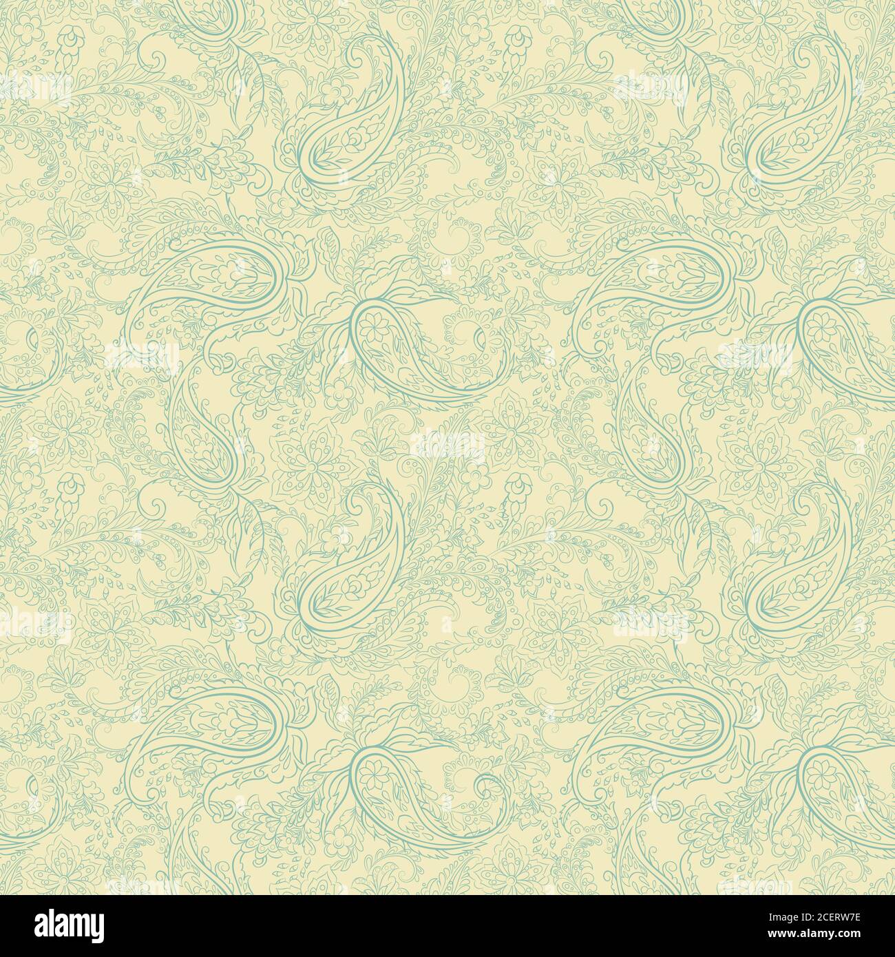 Paisley Pattern. Seamless Asian Textile Background Stock Vector