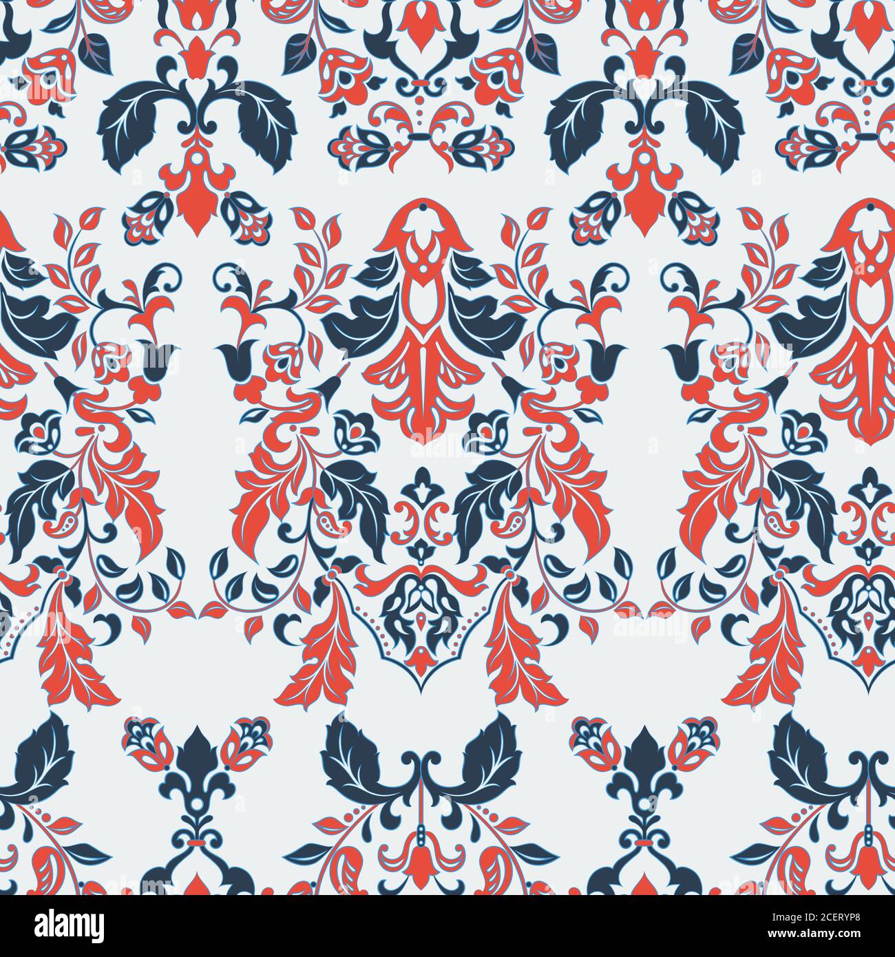 Seamless vintage wallpaper. Vector background for textile design Stock Vector