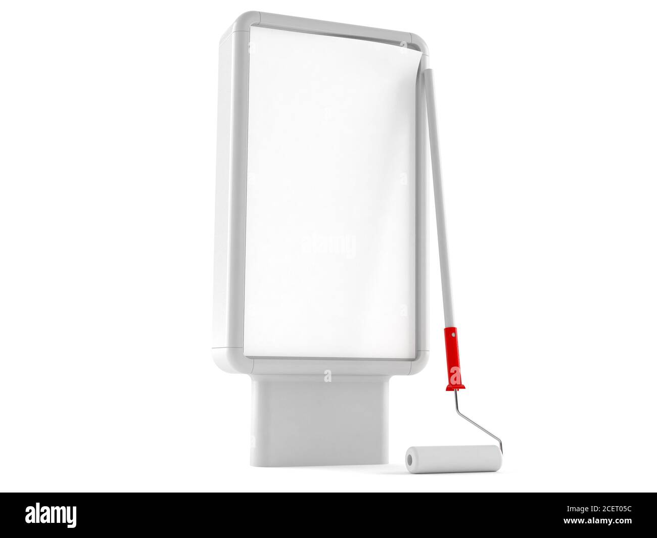 Billboard isolated on white background Stock Photo - Alamy