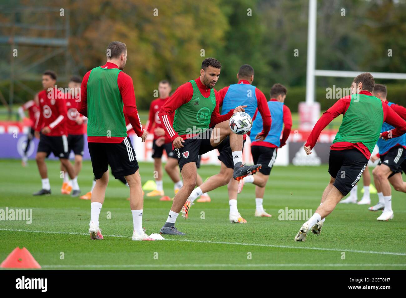 Picture Andrew Dowling Photography Football Uefa Nations League Wales Training Camp Cardiff 2 9 Wales Recalled Striker Hal Robson Kanu Back Stock Photo Alamy