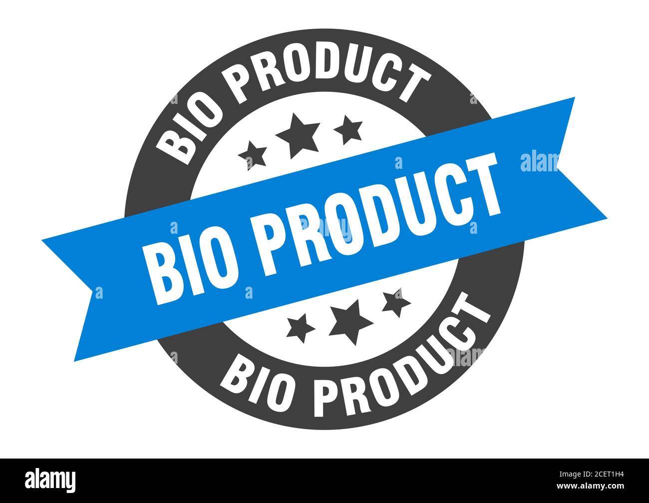 bio product sign. round isolated sticker. ribbon tag Stock Vector Image ...