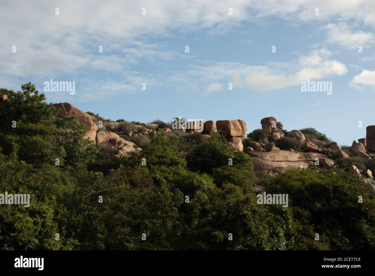 pyramid of huge stones at hampi ruins ancient city image is taken at hampi karnataka india. Stock Photo