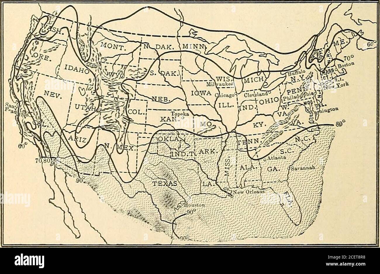 July isotherms hires stock photography and images Alamy