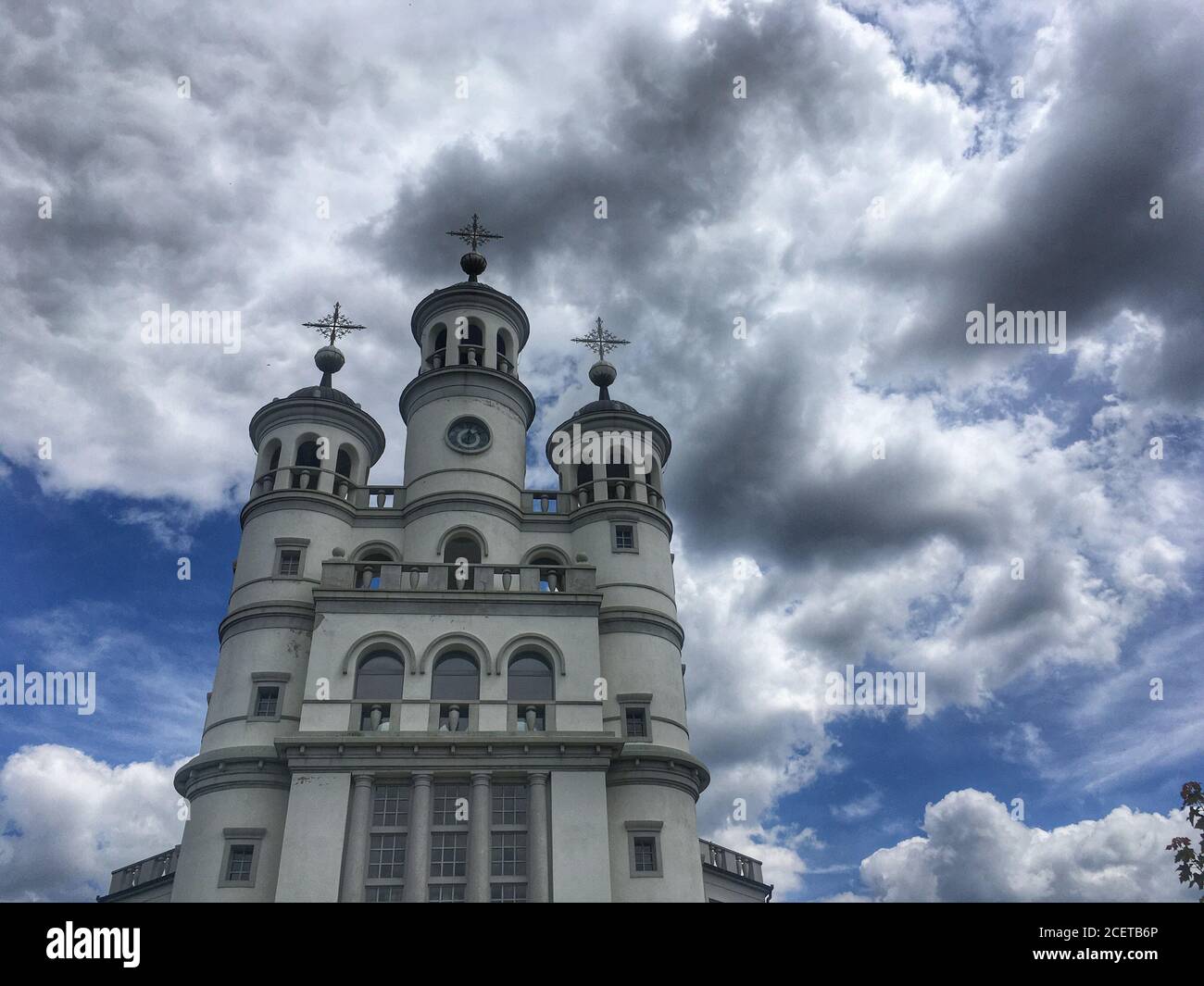 Holy Trinity Church in Odranci, Prekmurje, Slovenia Stock Photo