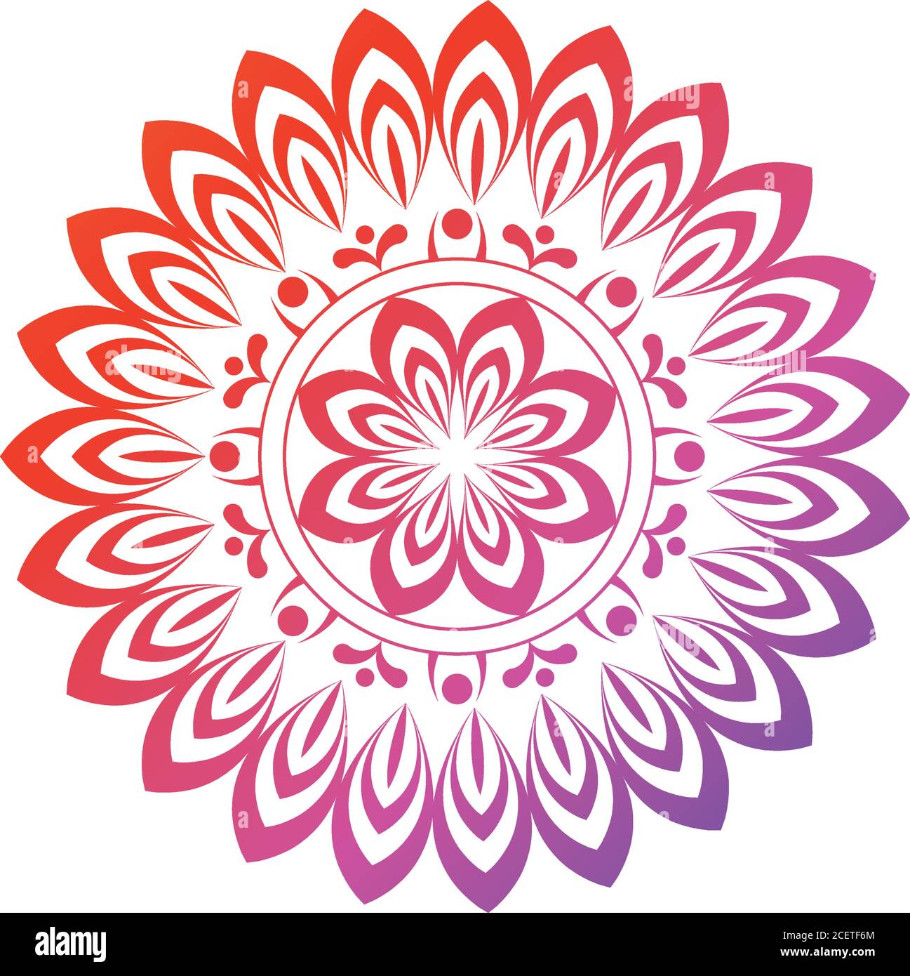 Gradient Mandala For Henna Tattoo Vector Illustration Design Stock Vector Image Art Alamy