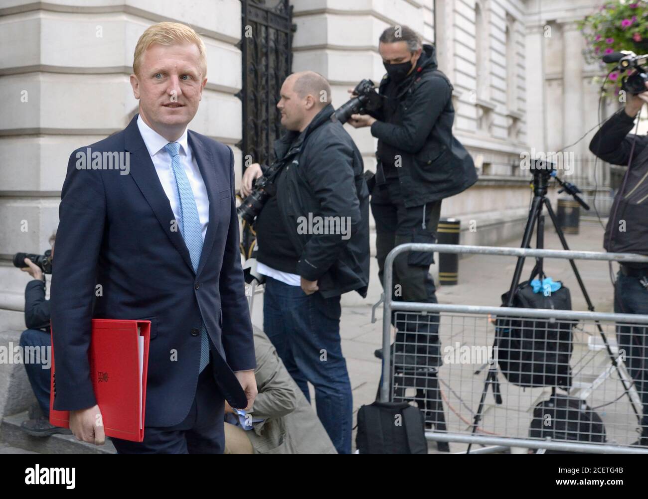 Oliver Dowden MP - Secretary of State for Digital, Culture, Media and Sport - leaving cabinet a meeting in Downing Street, 1st September 2020 Stock Photo