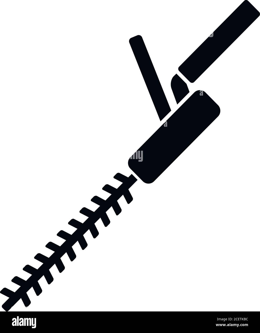 Brush cutter icon. Simple illustration of brush cutter vector icon for