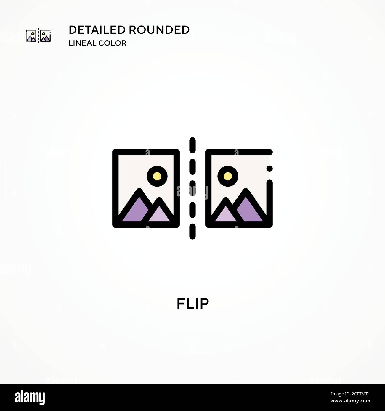 Flip vector icon. Modern vector illustration concepts. Easy to edit and ...