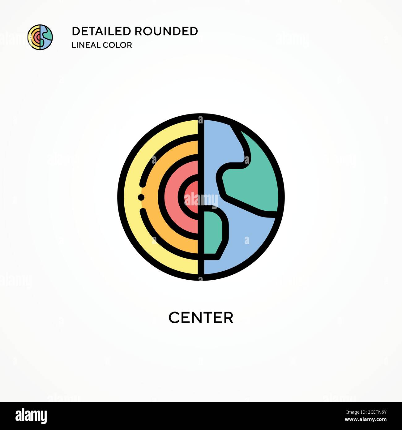 Center vector icon. Modern vector illustration concepts. Easy to edit ...