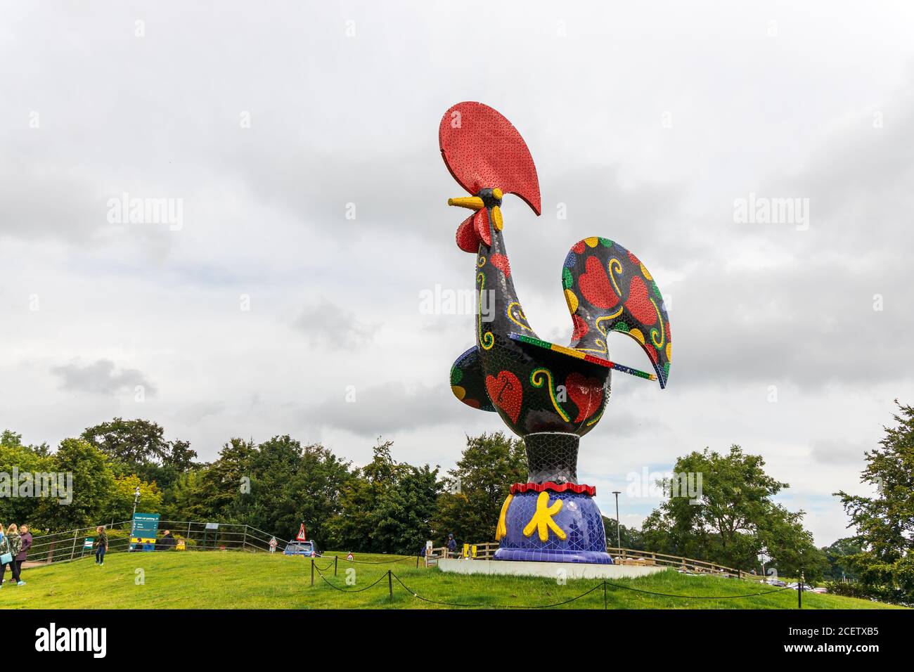Sculpture of celebrated Portuguese artist Joana Vasconcelos Pop Galo ...