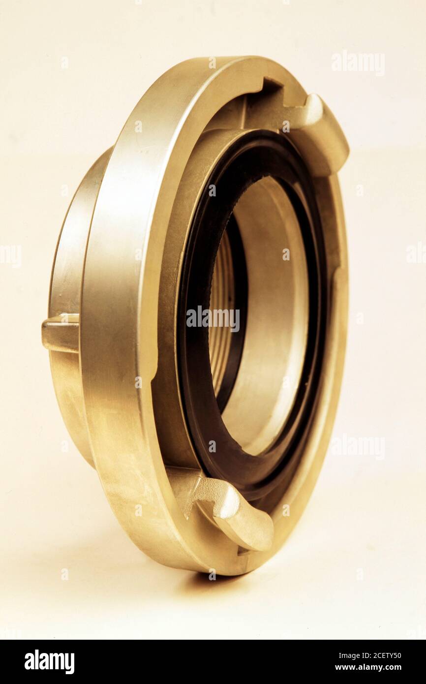 Fittings for connecting and extending fire fighting hoses. Connector used to connect water hoses