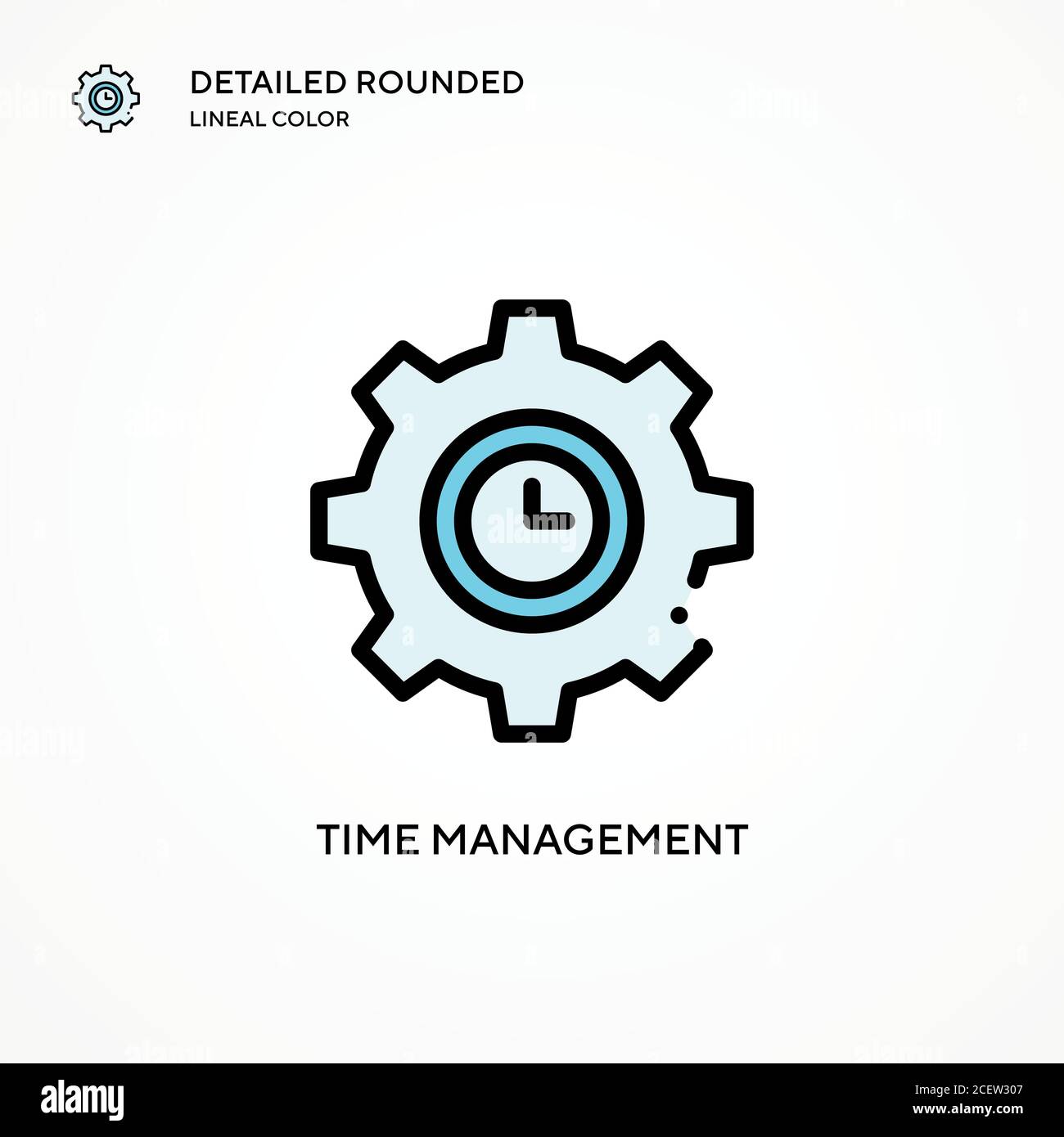 Time management vector icon. Modern vector illustration concepts. Easy ...