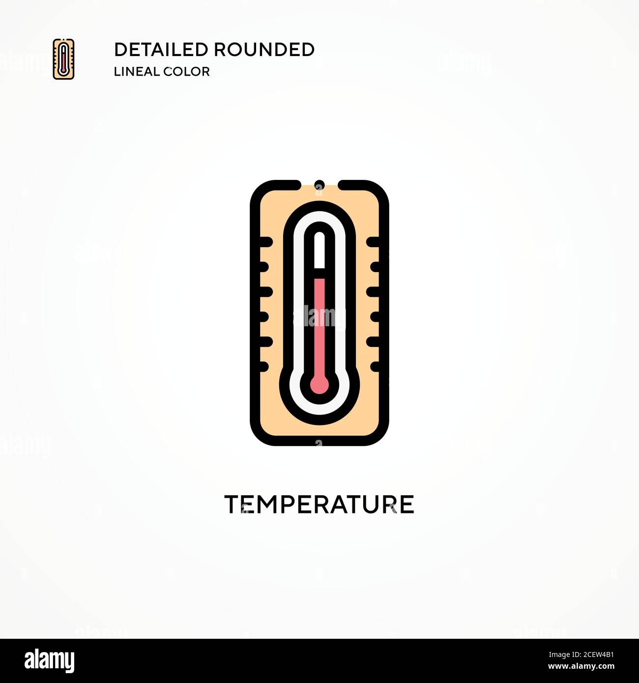 Temperature vector icon. Modern vector illustration concepts. Easy to ...