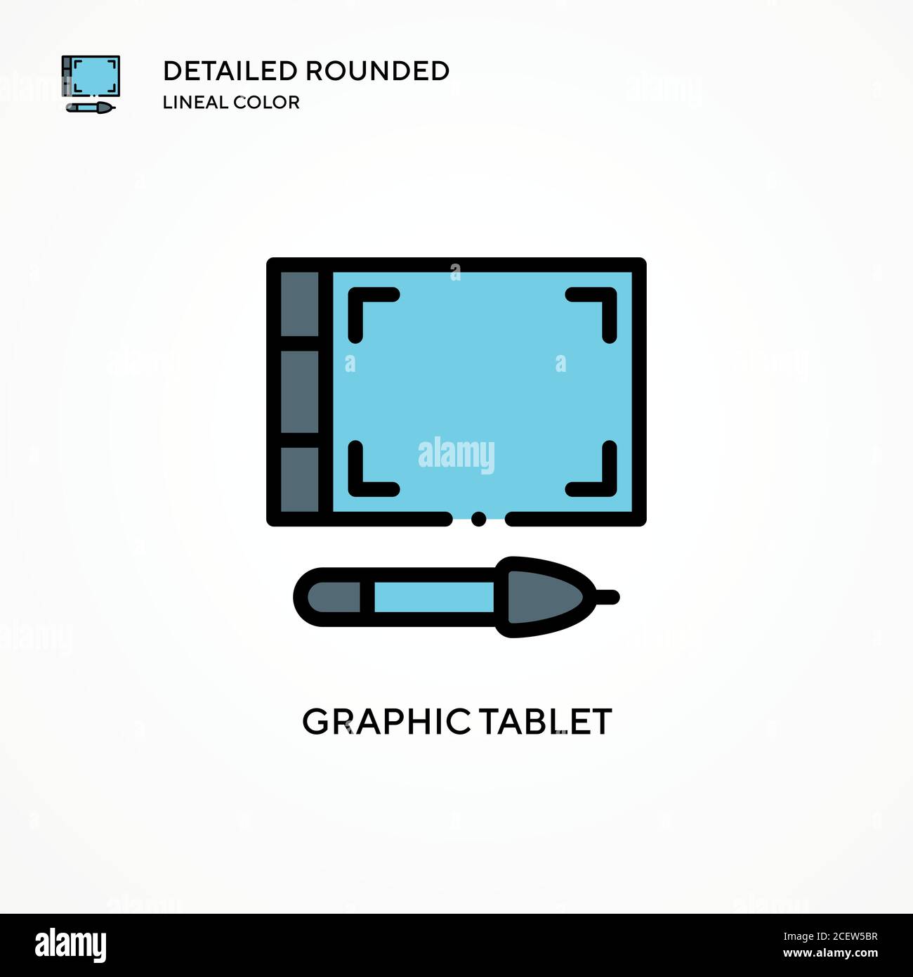 Graphic tablet vector icon. Modern vector illustration concepts. Easy ...
