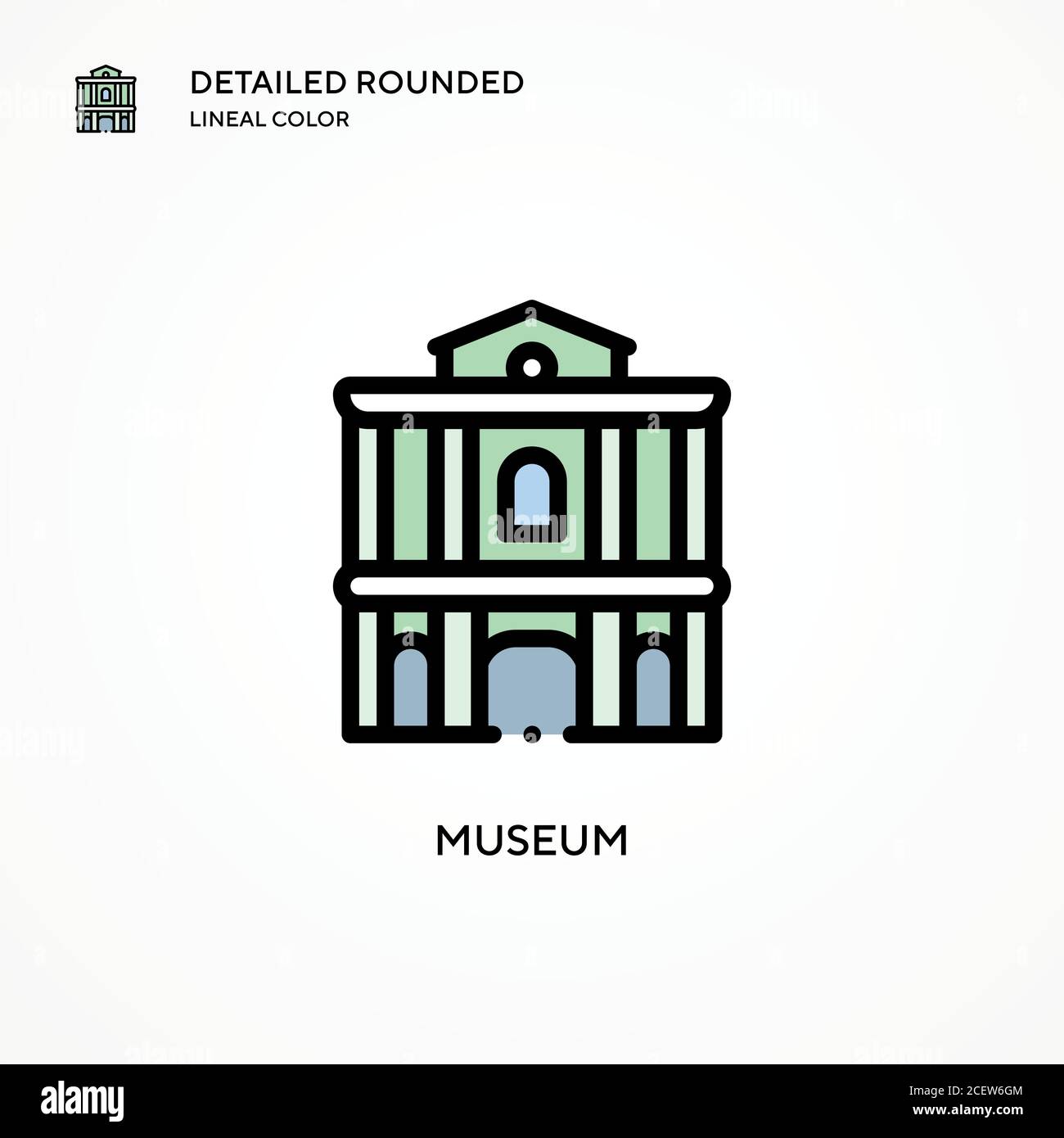 Museum vector icon. Modern vector illustration concepts. Easy to edit ...