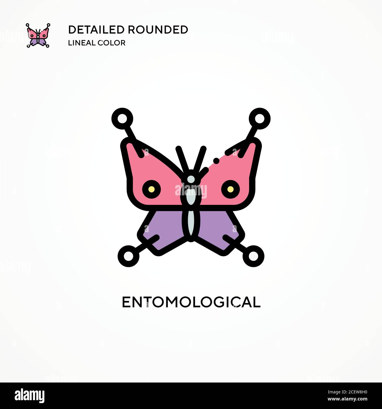 Entomological vector icon. Modern vector illustration concepts. Easy to edit and customize. Stock Vector