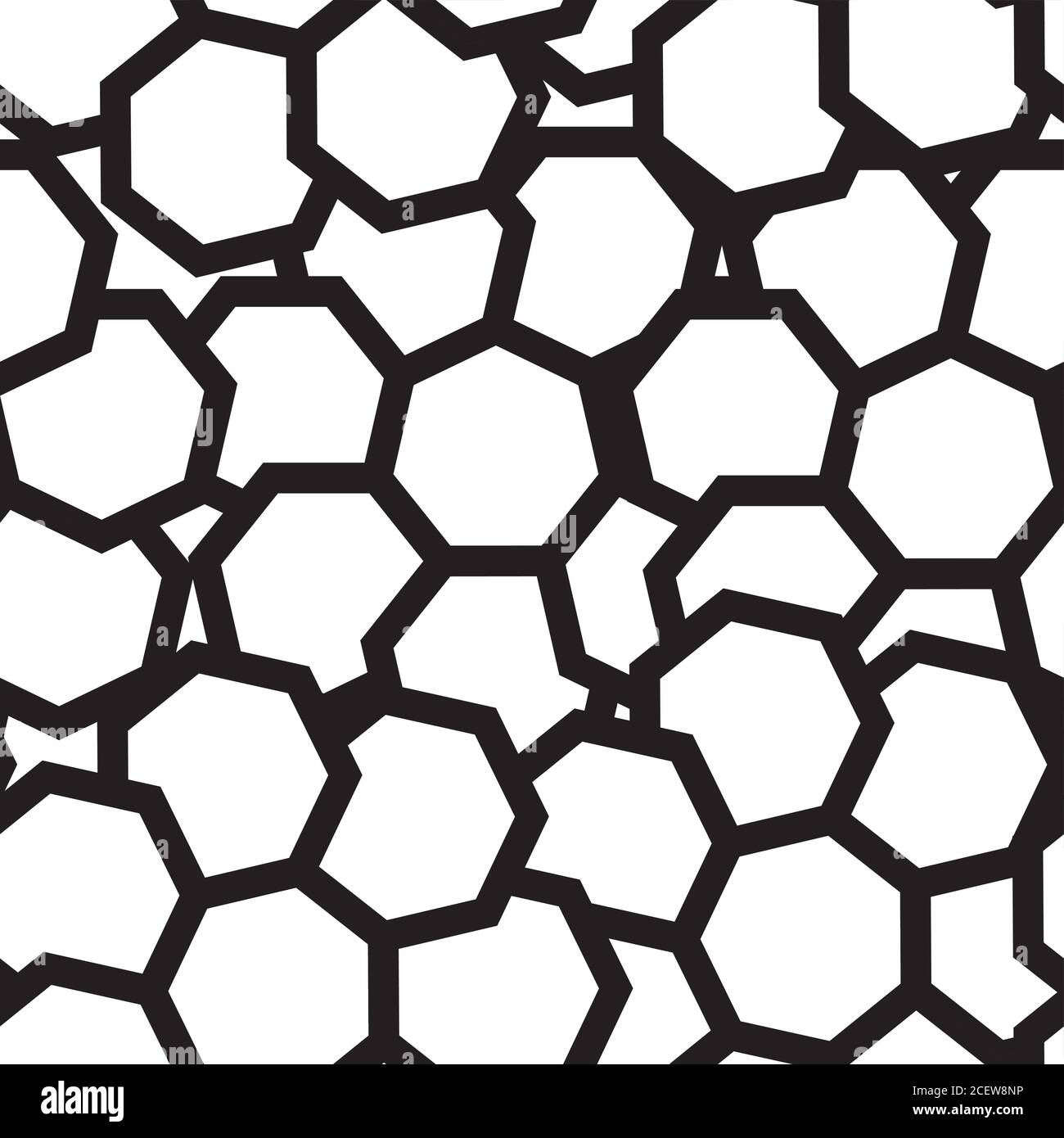 Black and White Geometric Abstract Background Seamless Pattern. Vector ...