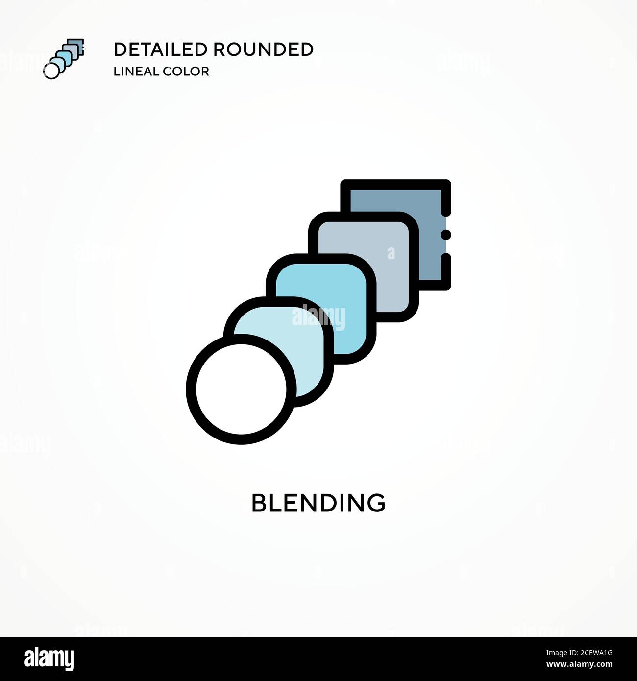 Blending vector icon. Modern vector illustration concepts. Easy to edit ...