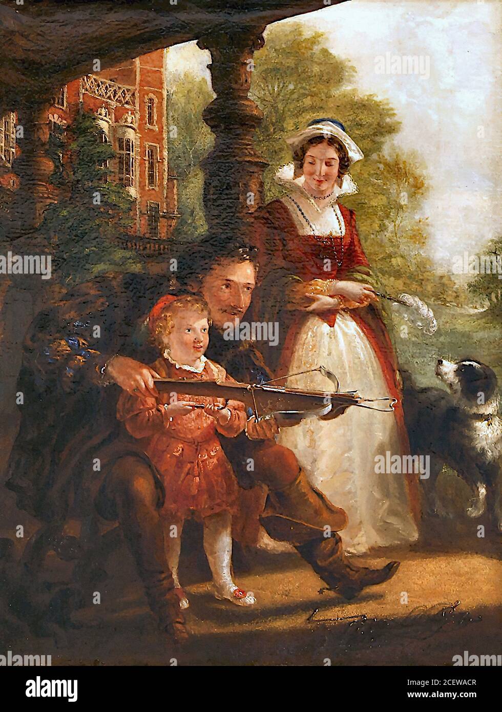 Archer James the Crossbow Lesson British School 19th Century