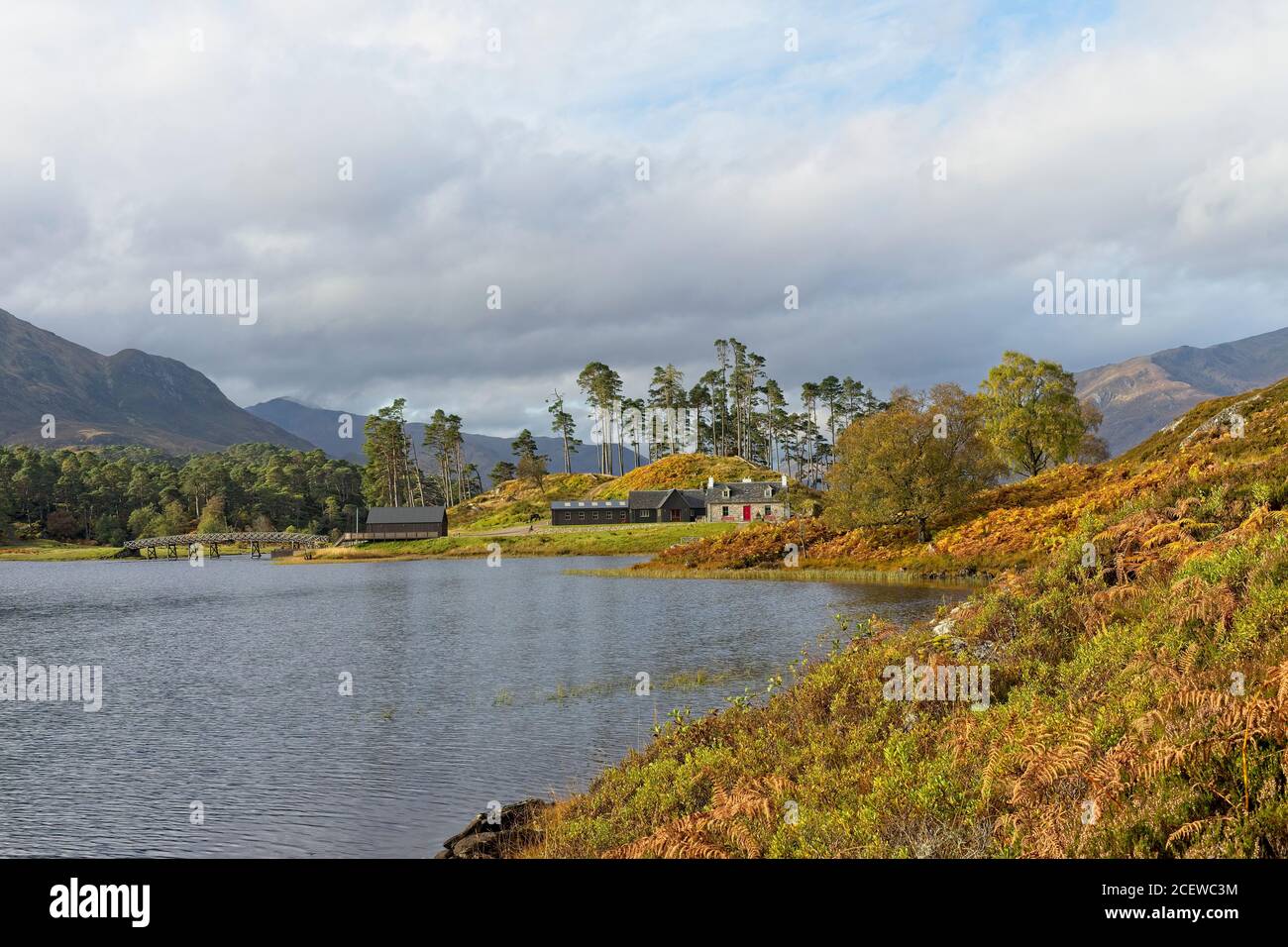 Glen Affric near the village of Cannich in the Highland Region of Scotland Stock Photo