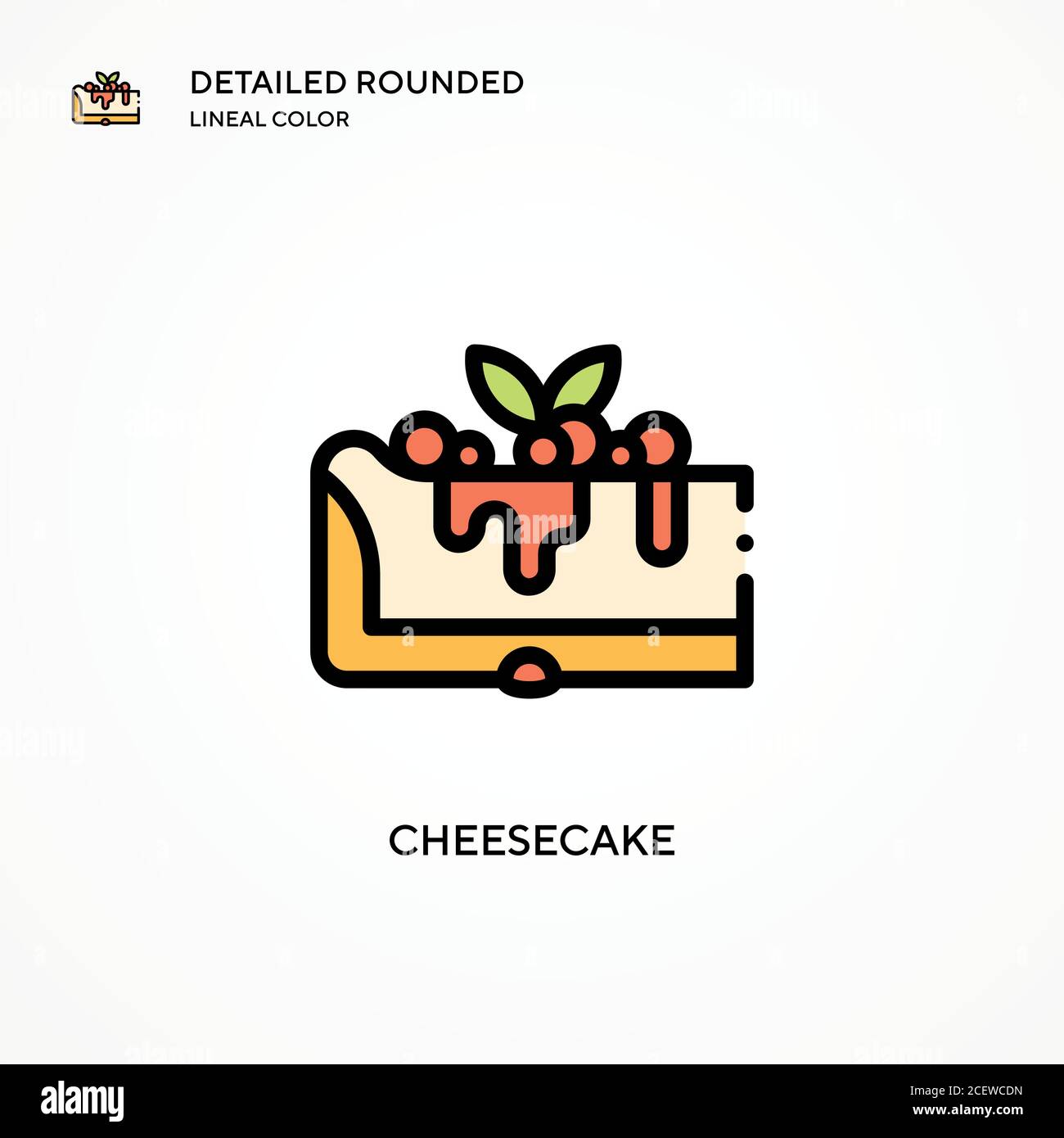 Easy cheesecake Stock Vector Images - Alamy