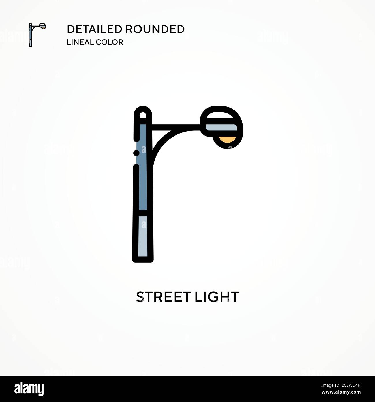Street light vector icon. Modern vector illustration concepts. Easy to ...