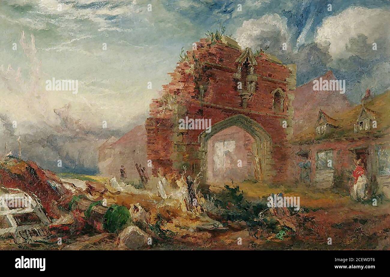 Baines Henry Friar's Gate (Carmelite Arch) British School 19th