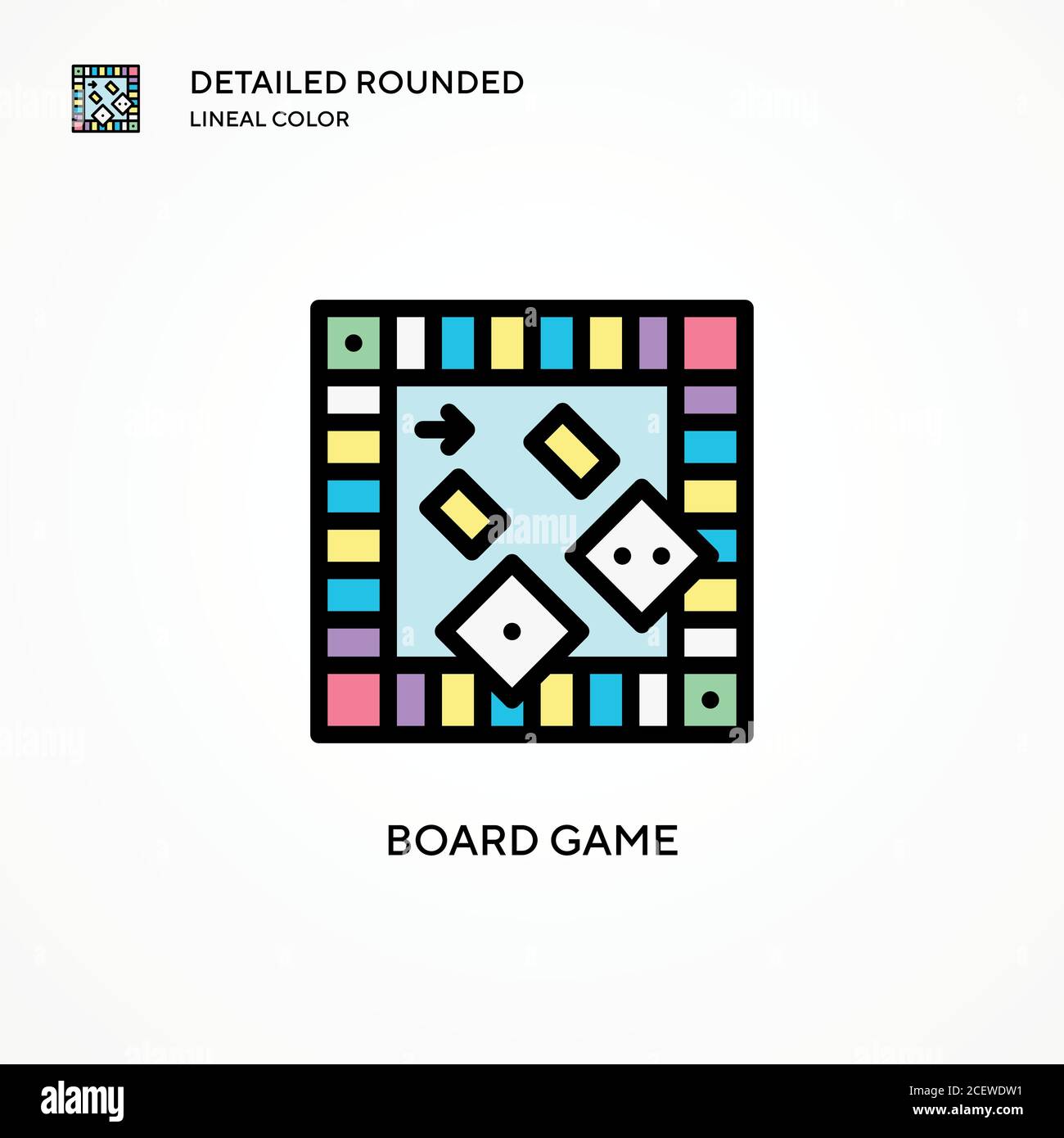 Board game vector icon. Modern vector illustration concepts. Easy to