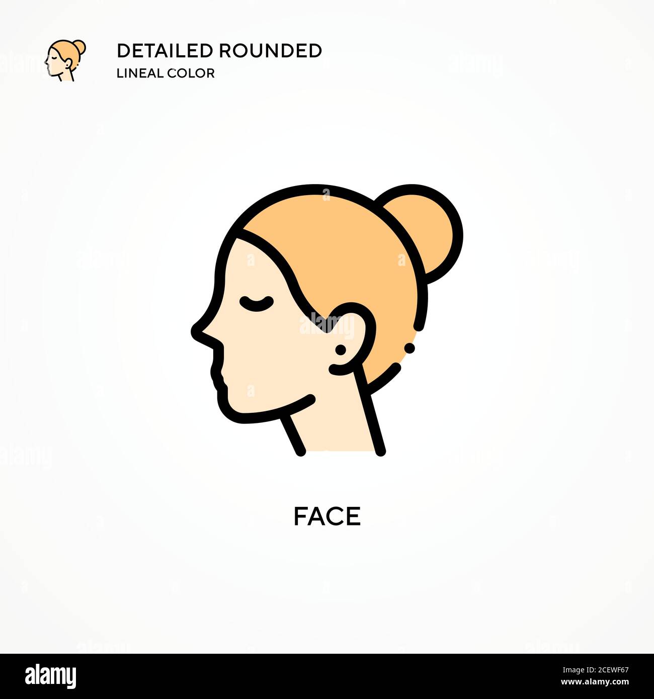 Face vector icon. Modern vector illustration concepts. Easy to edit and ...