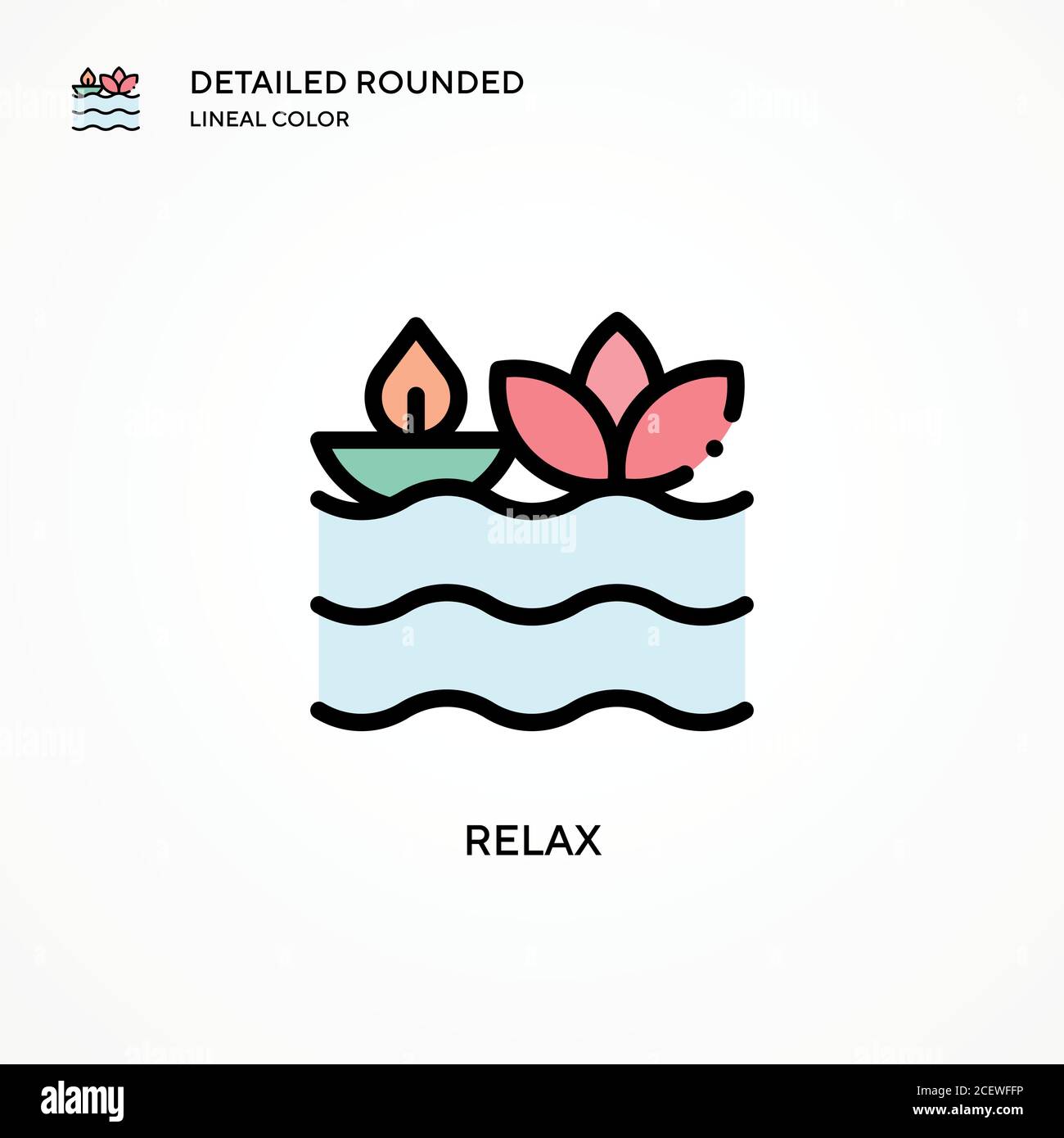 Relax vector icon. Modern vector illustration concepts. Easy to edit ...