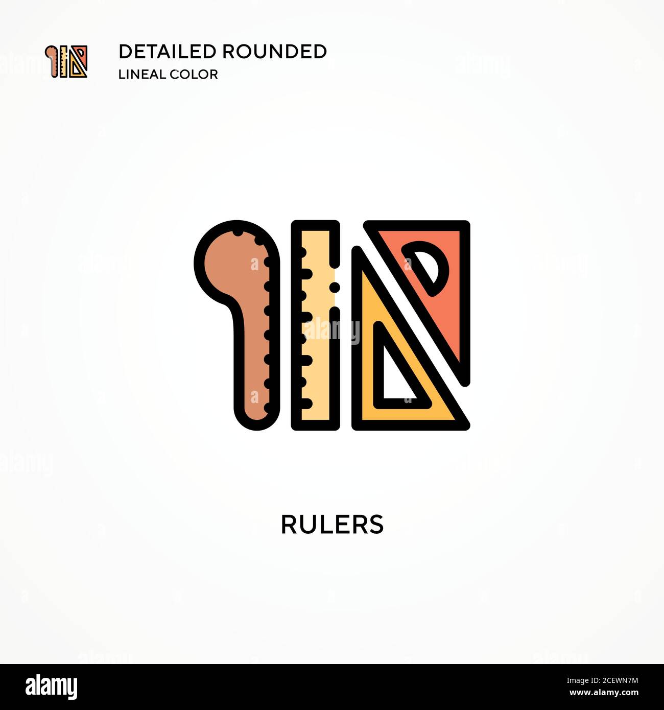 Rulers vector icon. Modern vector illustration concepts. Easy to edit ...