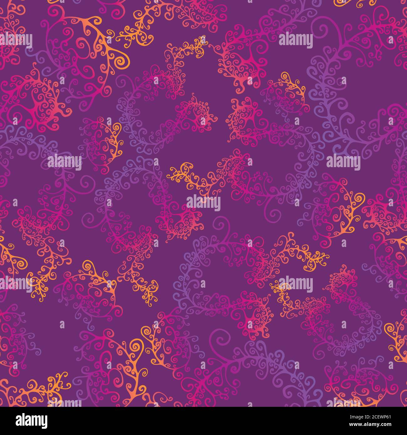 Decorative seamless fractal pattern Stock Vector