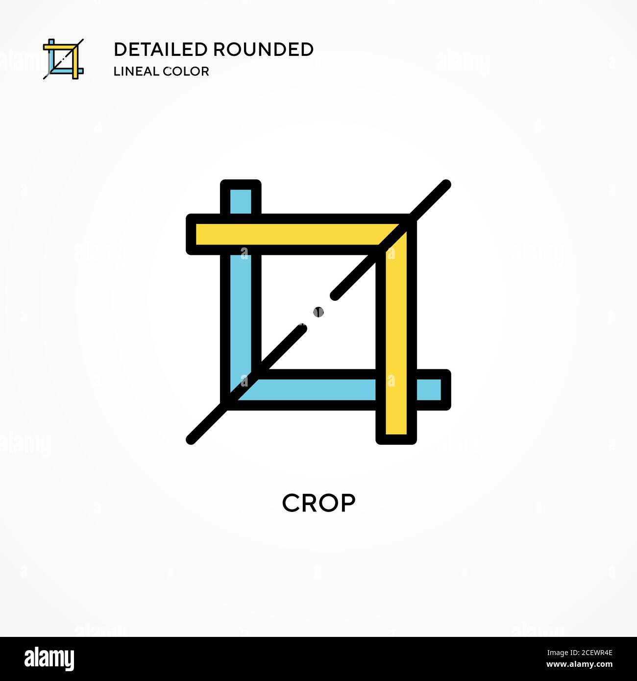 Crop vector icon. Modern vector illustration concepts. Easy to edit and ...