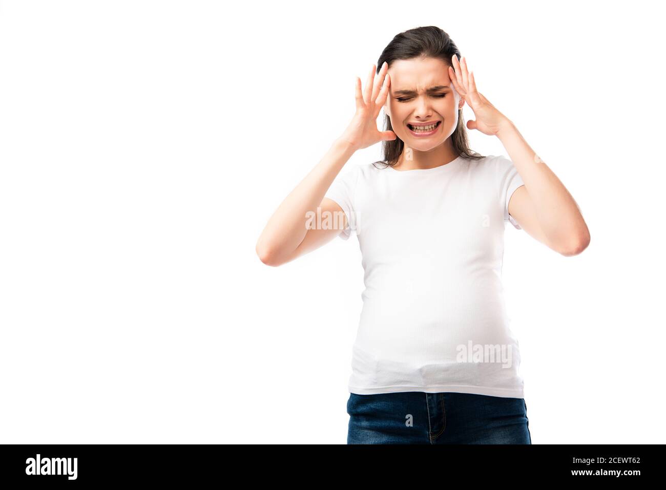 Tense mother Cut Out Stock Images & Pictures Alamy