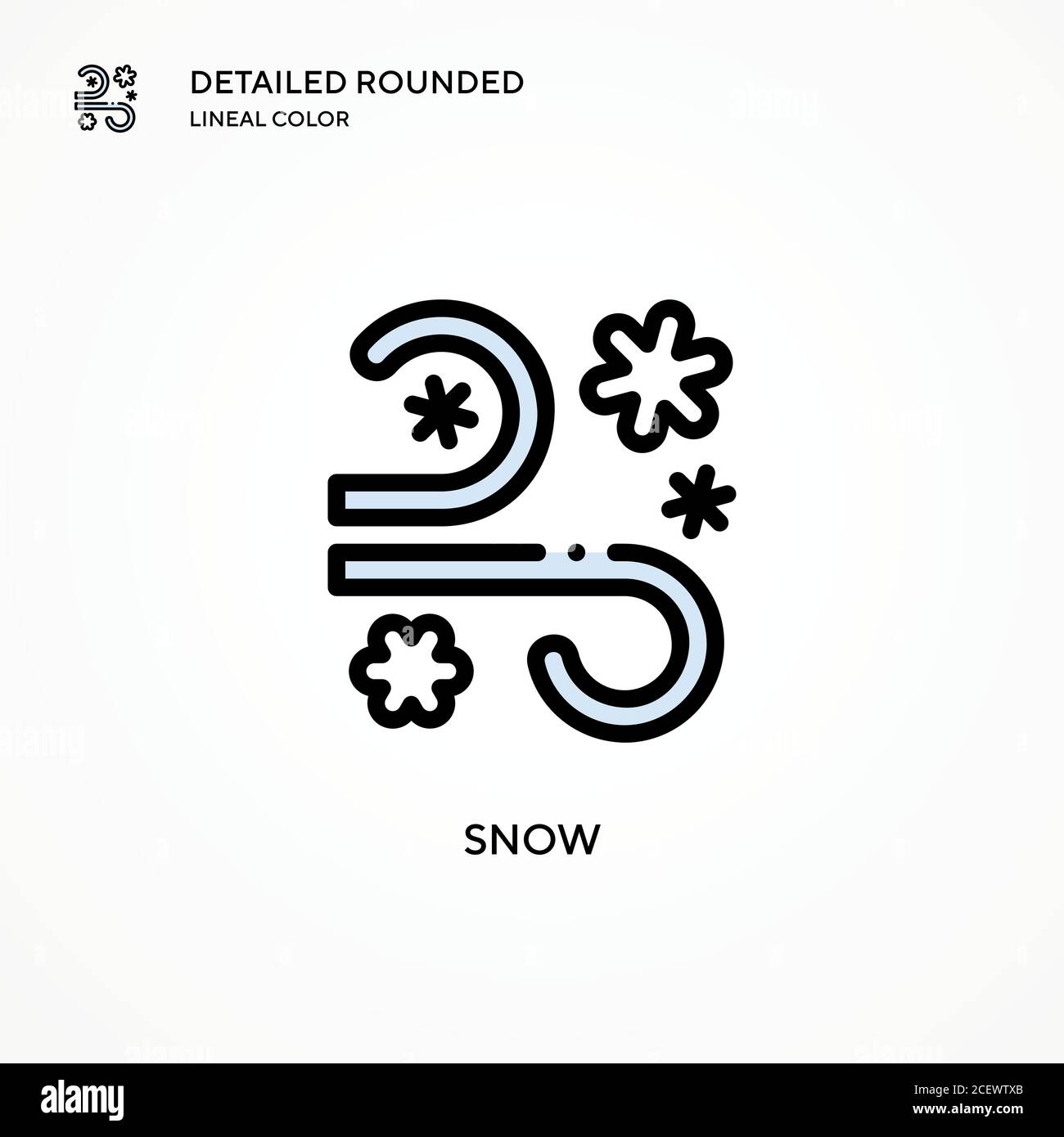 Snow vector icon. Modern vector illustration concepts. Easy to edit and ...