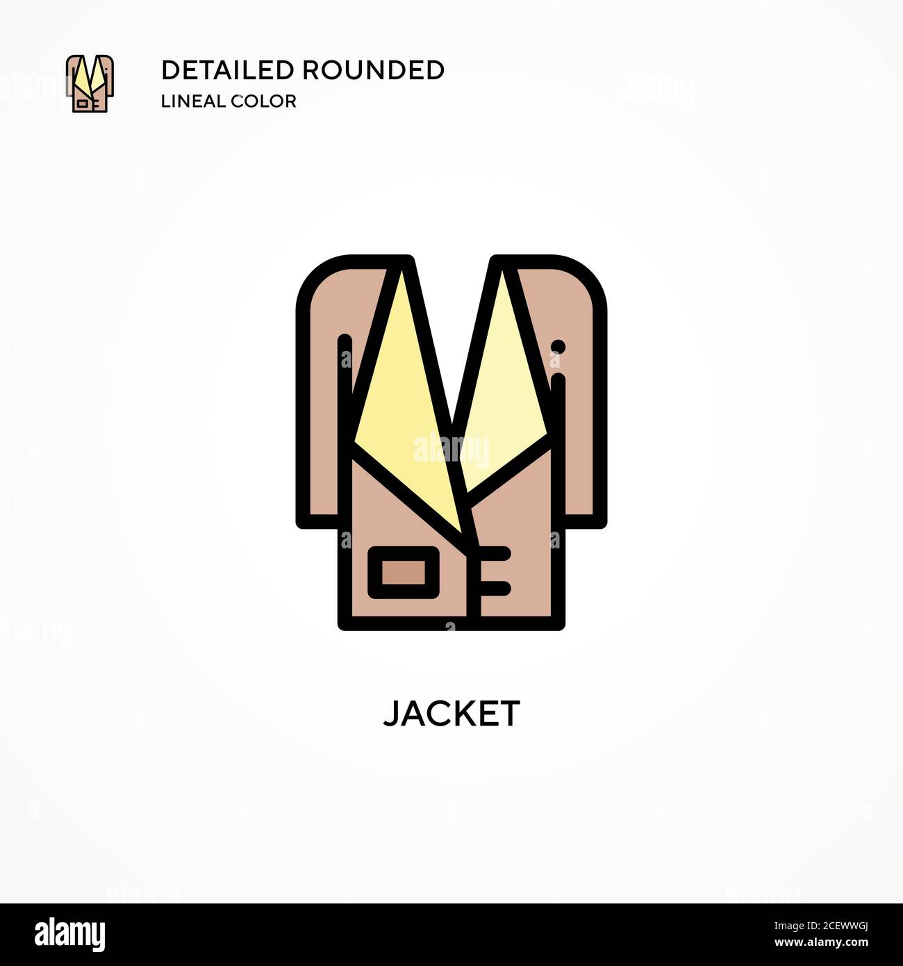 Jacket vector icon. Modern vector illustration concepts. Easy to edit ...