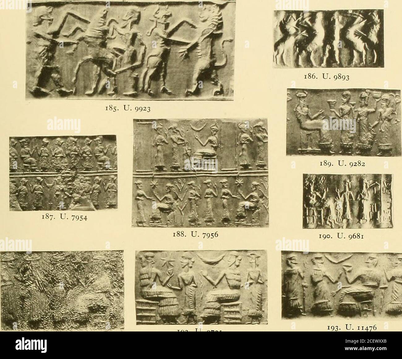 Ur excavations. 184. U. 13552 B. SEALS DATED BY EXTERNAL EVIDENCE ...
